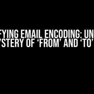 Demystifying Email Encoding: Unraveling the Mystery of ‘From’ and ‘To’ Fields