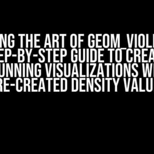 Mastering the Art of Geom_Violin Plots: A Step-by-Step Guide to Creating Stunning Visualizations with Pre-Created Density Values